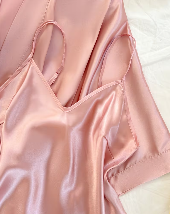 Blush Satin Nightwear Set