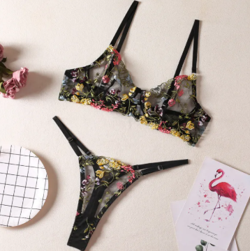 The Midnight Whisper Lace Lingerie Set