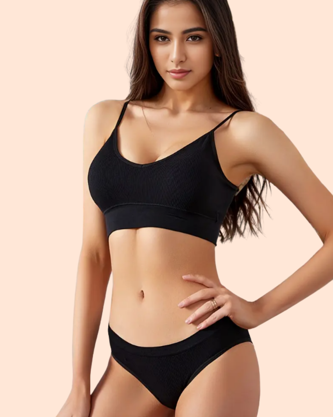 Melaina Muse Backless Wireless Lingerie Set