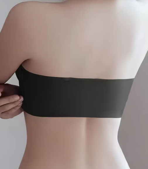 Front Closure Push-Up Bra – Wireless, Backless & Seam-Free Fit Black