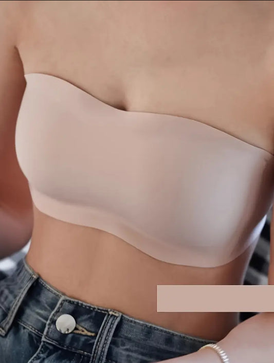 Feather Touch Strapless Bra – Wireless, Seamless, Backless | Medium Support & Padded Comfort