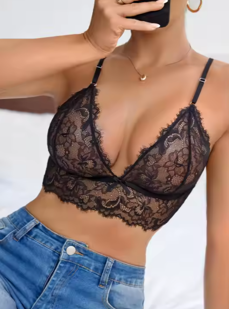 Thalia Rouge – Red Lace Bralette