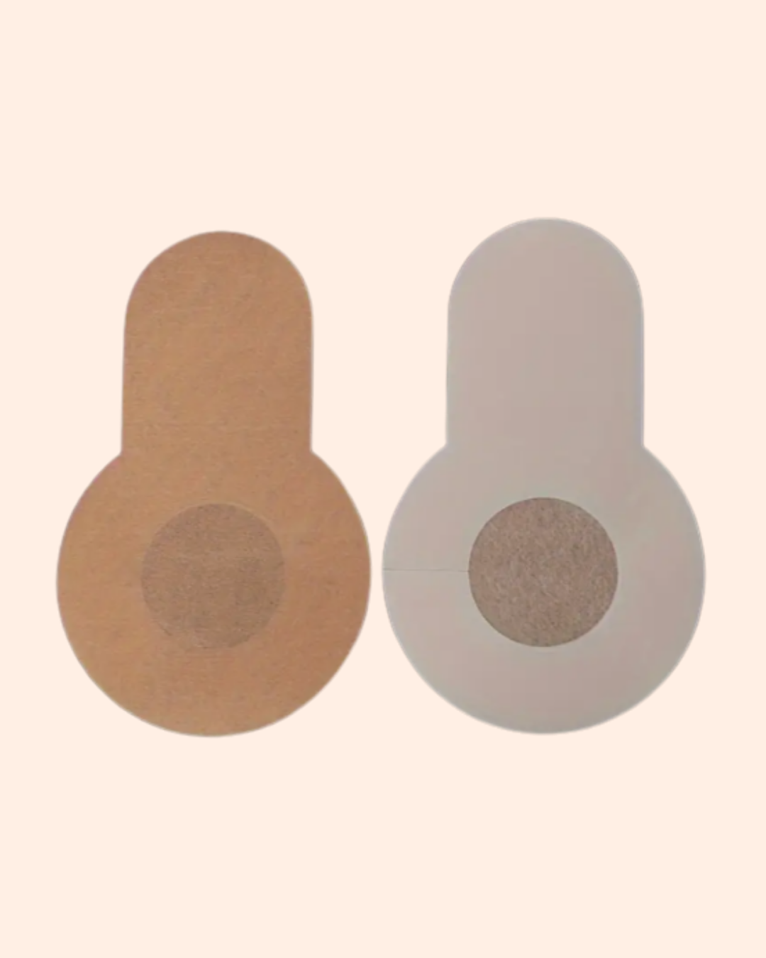 Adhesive, skin-colored, strapless breast lift tape for backless and low-cut clothing.