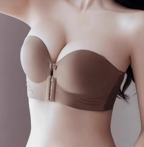Front Closure Push-Up Bra – Wireless, Backless & Seam-Free Fit