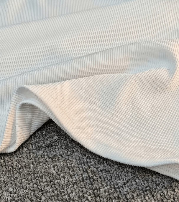 The Everyday Ribbed Tank with Built-In Bra – Ivory