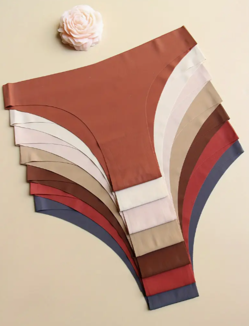 7-Pack Low-Rise Seamless Panties – Soft, Invisible Underwear for Everyday Comfort