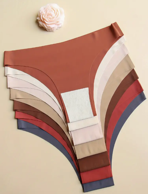 7-Pack Low-Rise Seamless Panties – Soft, Invisible Underwear for Everyday Comfort
