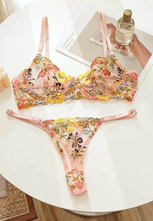 The Midnight Whisper Lace Lingerie Set