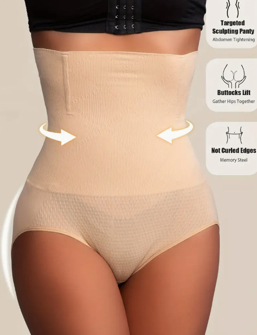 High-Waist Tummy Control Shaping Panties – Sculpt & Support Briefs