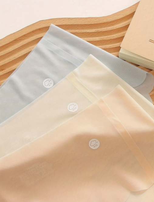 Seamless nude mid-waist panties with stretchable fabric – lightweight daily wear underwear by The Seventh Muse