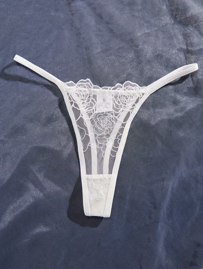 Ivory Bloom Embroidered Lingerie Set