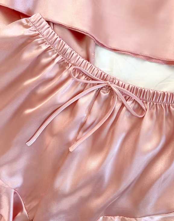 Blush Satin Nightwear Set