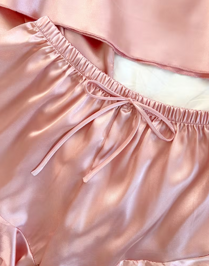 Blush Satin Nightwear Set