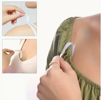 32 pcs Gentle Double-Sided Body & Clothing Tape – Strong Hold, Invisible Fashion Tape for Women’s Clothes & Skin, Sweatproof & All-Weather Use