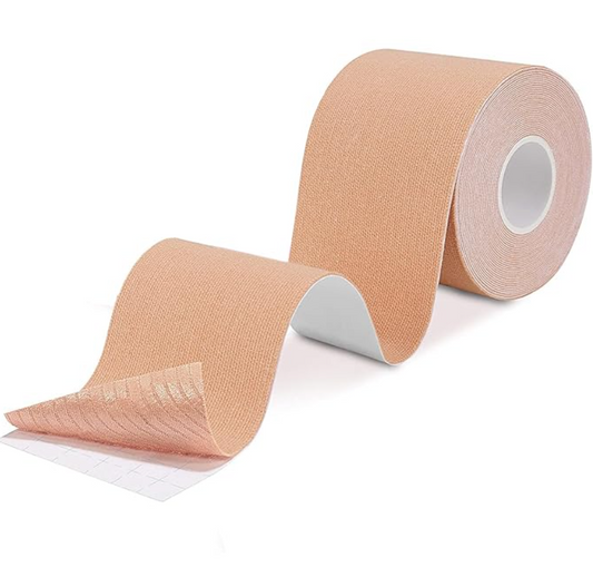 Invisible Adhesive Breast Lift Tape – Nude, 5m | Strapless Push-Up Support