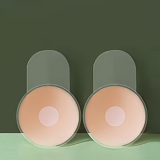 2pcs Silicone Bra Lift Straps – Invisible Anti-Sagging Nipple Covers | The Bare Muse Collection