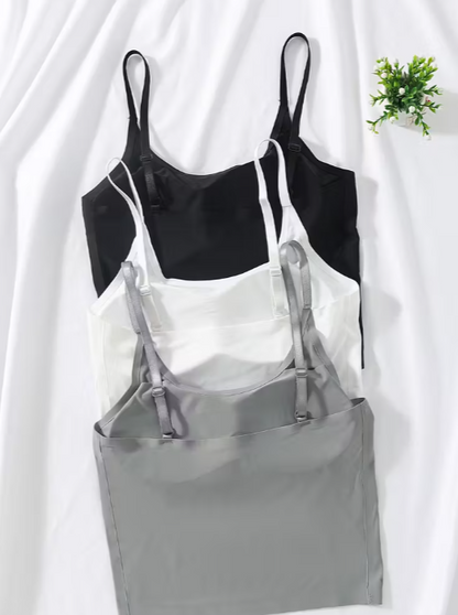 Black, white and gray  tank top on a white background