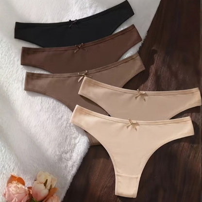 Luna Cotton Tanga Panties | Pack of 5