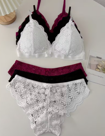 Everyday Muse Floral Lingerie Set – Soft Wireless Comfort with Everyday Elegance