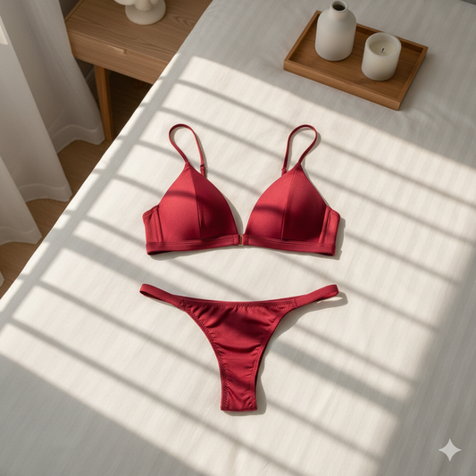 French Charm Triangle Lingerie Set