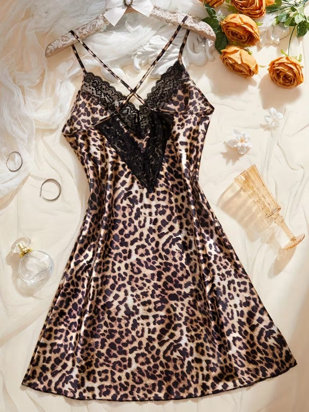 Leopard Muse Lace Nightdress