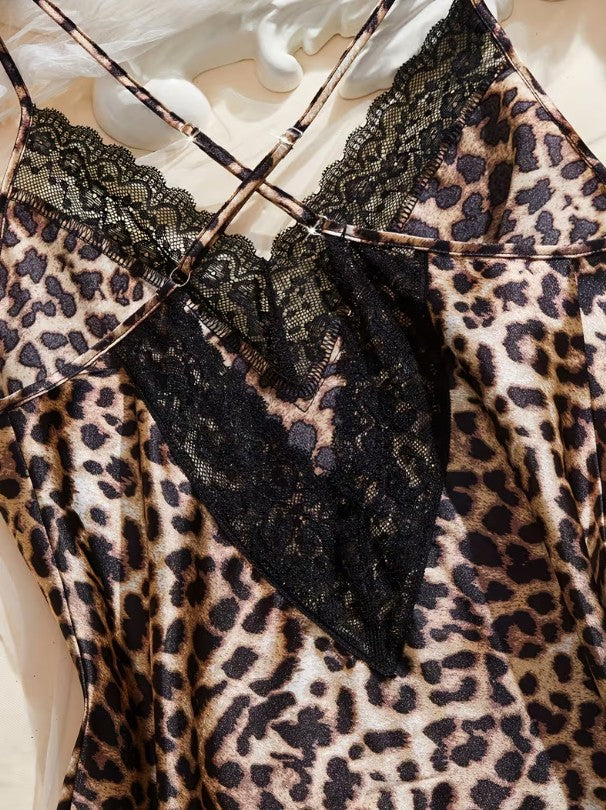 Leopard Muse Lace Nightdress