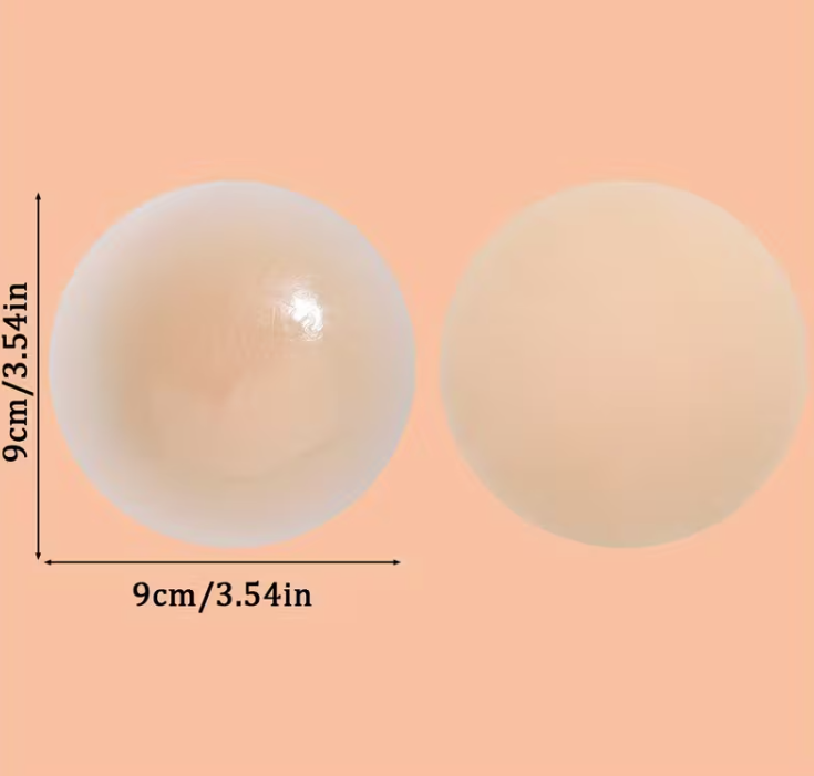 4pcs Silicone Nipple Covers – Invisible, Breathable & Sweat-Proof Breast Patches | The Bare Muse Collection