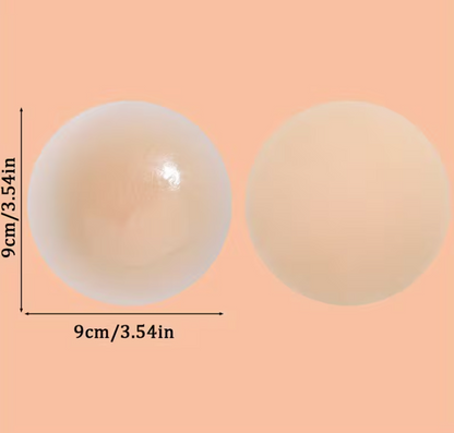 4pcs Silicone Nipple Covers – Invisible, Breathable & Sweat-Proof Breast Patches | The Bare Muse Collection