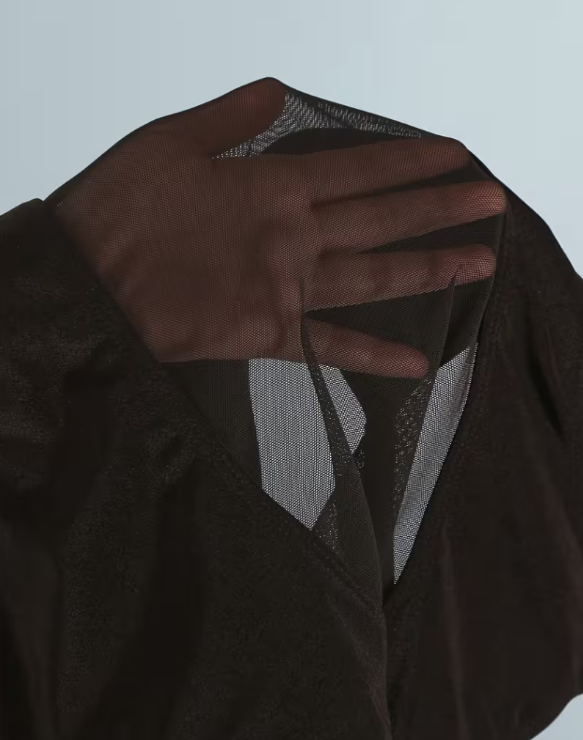 Pink Lily Mesh Panel One-Piece Swimsuit