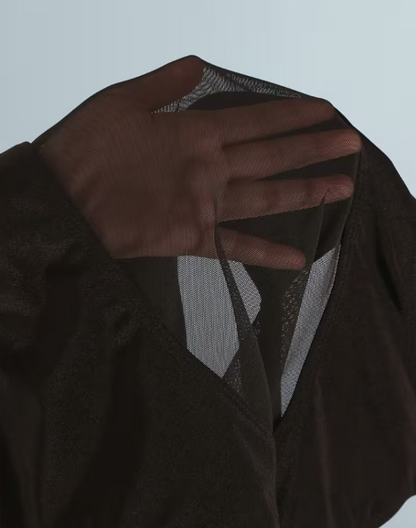 Pink Lily Mesh Panel One-Piece Swimsuit