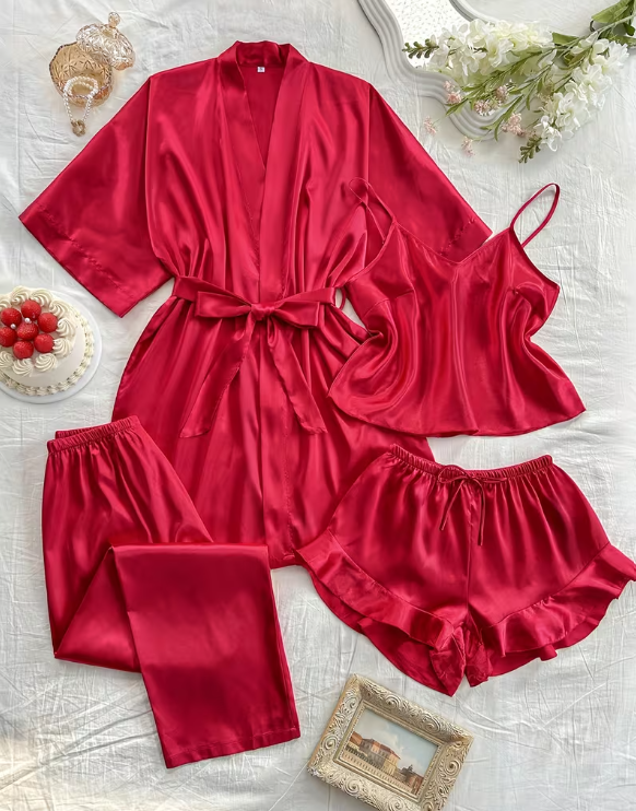 Satin Grace 4-Piece Lounge Set