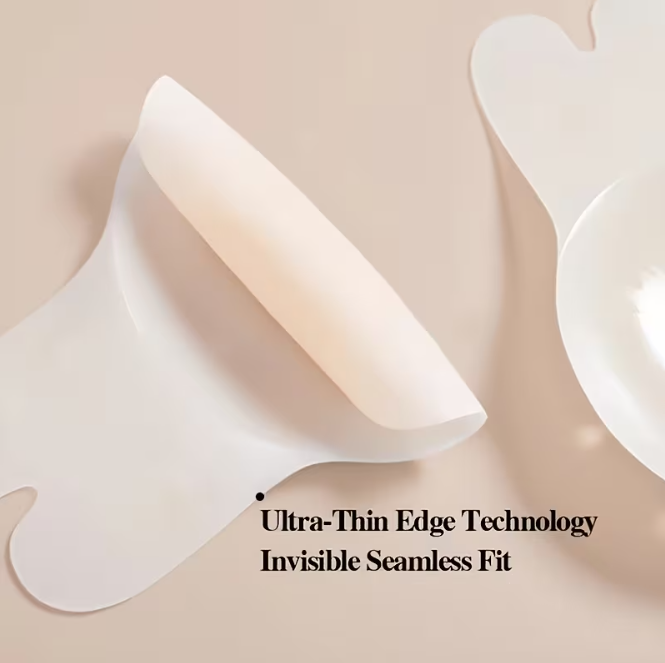 MuseLift Invisible Silicone Bunny Ups– Strapless Push-Up Adhesive Bra (2Pcs)