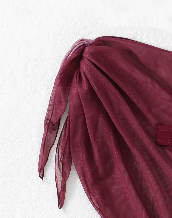 Sirena Shell Bikini Set with Sarong – Summer Triangle Bikini with Lace-Up Detail