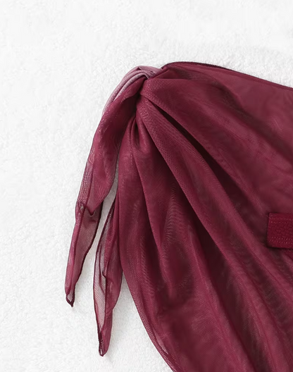 Sirena Shell Bikini Set with Sarong – Summer Triangle Bikini with Lace-Up Detail