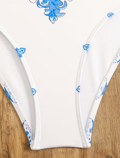 Azure Riviera One-Piece Swim Set