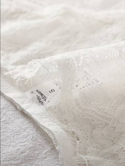 Selene Eyelash Lace Bralette & Brief Set