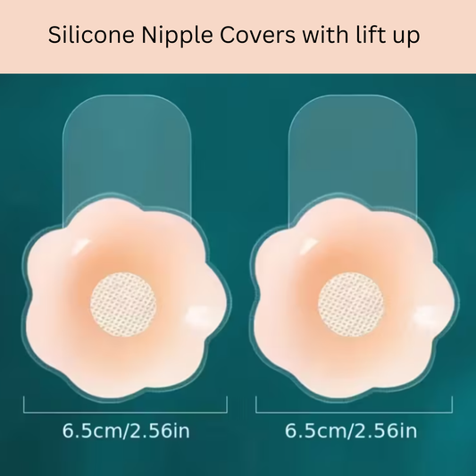 Silicone Nipple Covers with Natural Lift - Flower Shaped