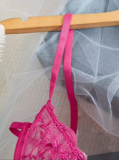 Rouge Royale Embroidered Lingerie Set