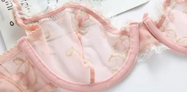 Muse in Bloom – Pink Mesh Lace Lingerie Set