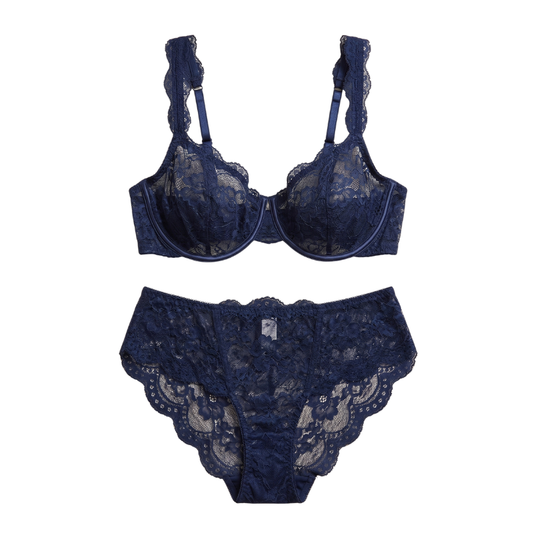 Sapphire Lace Plus Size Lingerie Set