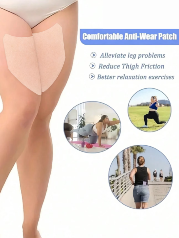 Self-Adhesive Anti-Chafing Thigh Patches